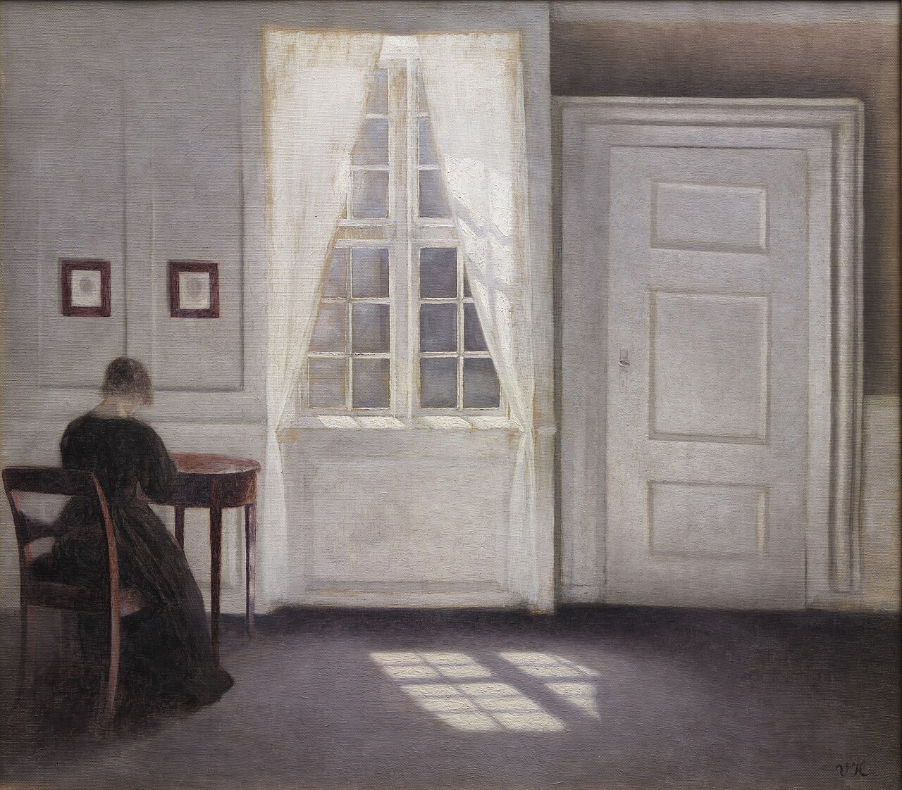 Vilhelm Hammershøi, Sunshine on the floor, Strandgade 30 (1901)