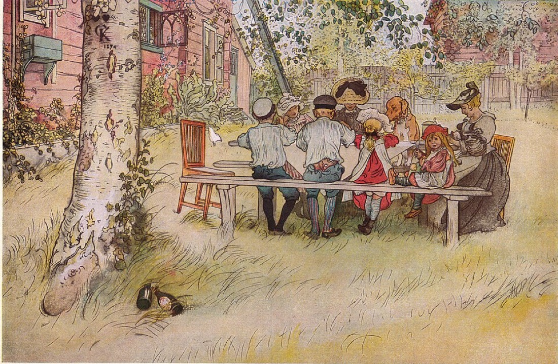 Breakfast under the Big Birch, Larsson, 1896