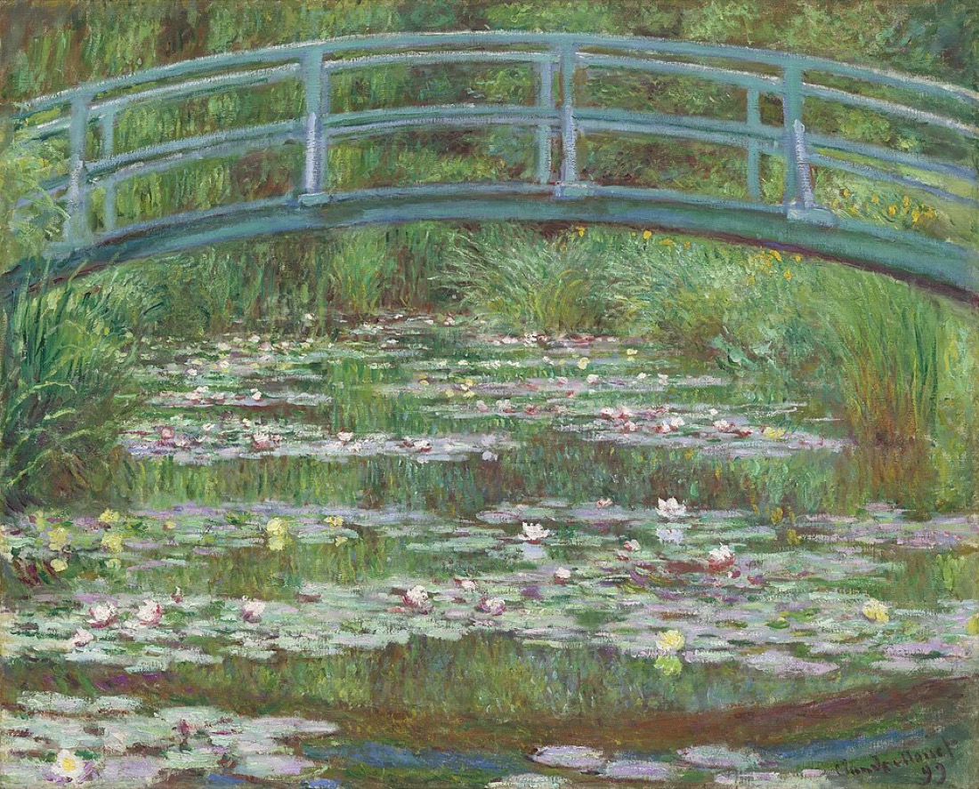 The Japanese Footbridge, Monet, 1899